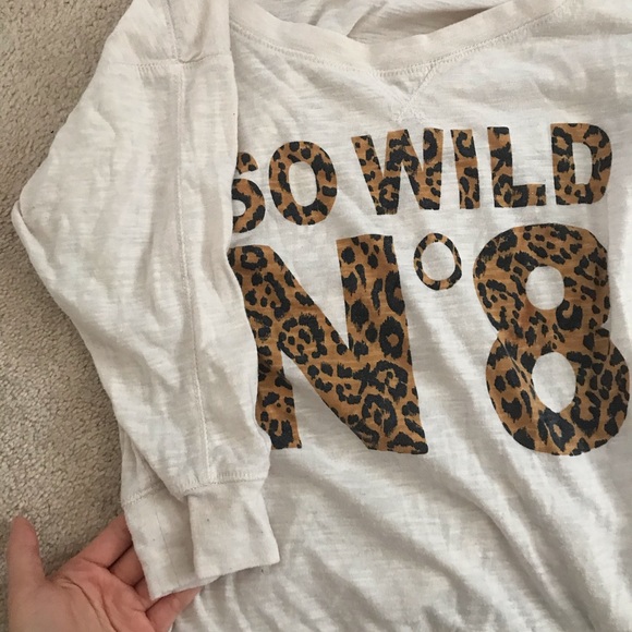 cheetah print quarter sleeve shirt - Picture 1 of 2